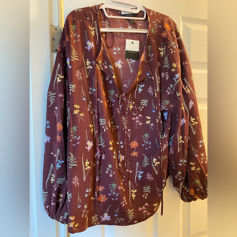 New, ELOQUII Blouse